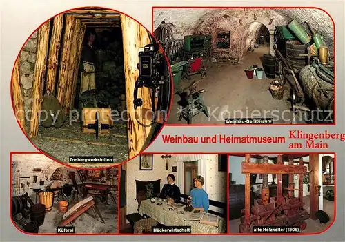 AK / Ansichtskarte Klingenberg_Main Weinbau und Heimatmuseum Klingenberg Main