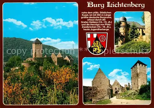 AK / Ansichtskarte Thallichtenberg Burg Lichtenberg Chronik Wappen Thallichtenberg