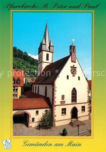 AK / Ansichtskarte Gemuenden_Main Pfarrkirche St Peter und Paul Gemuenden Main