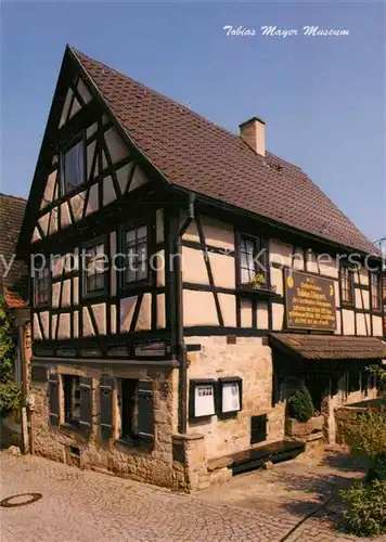 AK / Ansichtskarte Marbach_Neckar Tobias Mayer Museum Fachwerk Marbach Neckar