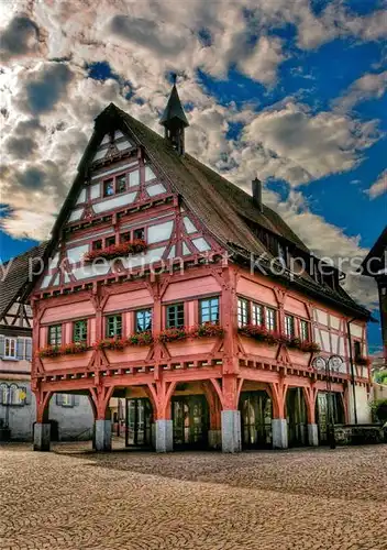 AK / Ansichtskarte Plochingen Altes Rathaus alemannischer Fachwerkbau Historisches Gebaeude 16. Jhdt. Plochingen