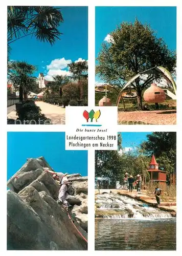 AK / Ansichtskarte Plochingen Die bunte Insel Landesgartenschau Felsen Klettern Plochingen