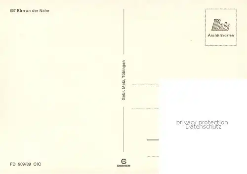 AK / Ansichtskarte Kirn_Nahe Fachwerkhaus Altstadt Burgruine Landschaftspanorama Chronik Wappen Kirn_Nahe