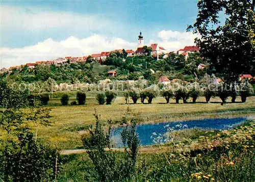 AK / Ansichtskarte Zanklau_Isar mit Blick auf Landau Zanklau_Isar