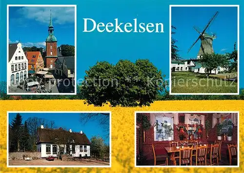 AK / Ansichtskarte Deekelsen Marktplatz Muehle Gasthaus Gaststube Drehorte aus der Fernsehserie Der Landarzt Deekelsen