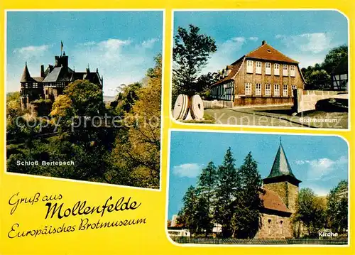 AK / Ansichtskarte Mollenfelde Schloss Berlepsch Brotmuseum Kirche Mollenfelde