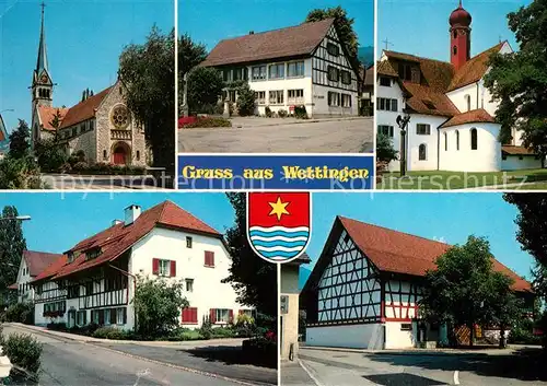 AK / Ansichtskarte Wettingen_AG mit Kloster Teilansichten Wettingen AG