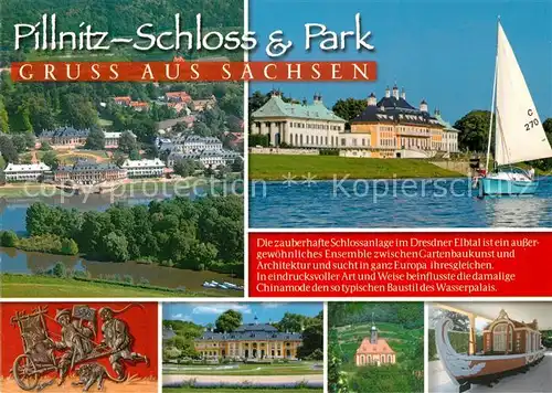 AK / Ansichtskarte Pillnitz Schloss und Park Details Pillnitz