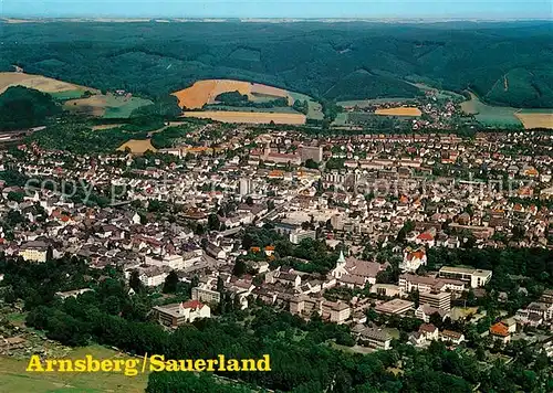 AK / Ansichtskarte Arnsberg_Westfalen Fliegeraufnahme Arnsberg_Westfalen
