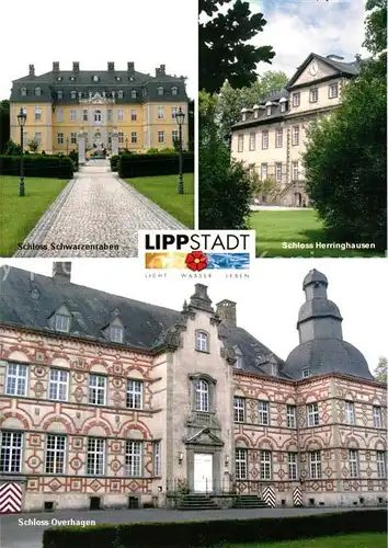 AK / Ansichtskarte Lippstadt Schloss Schwarzenraben Schloss Herringhausen Schloss Overhagen Lippstadt