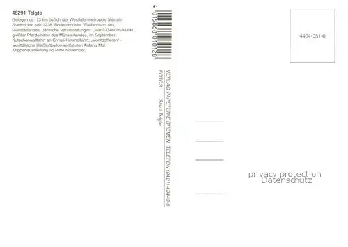 AK / Ansichtskarte Telgte_Warendorf Kirche Heissluftballons Ortsansichten Pferdeplastik Telgte Warendorf