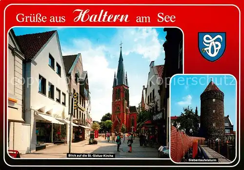 AK / Ansichtskarte Haltern_See St Sixtus Kirche Siebenteufelsturm Haltern See