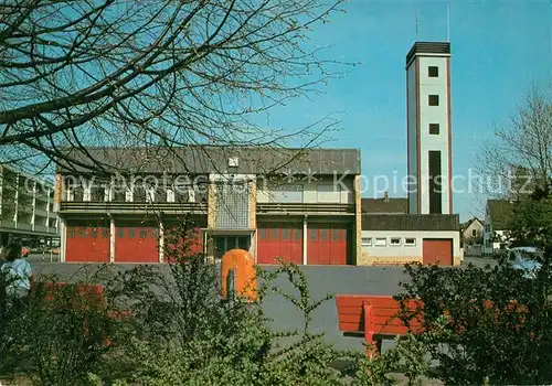 AK / Ansichtskarte Griesheim_Hessen Feuerwehrgeraetehaus mit Schlauchturm Friedrich Ebert Strasse Griesheim Hessen