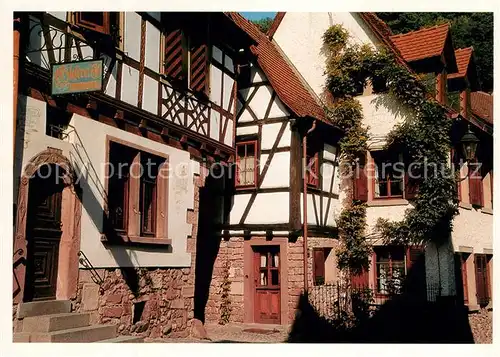 AK / Ansichtskarte Weinheim_Bergstrasse Altstadt Fachwerkhaeuser Weinheim_Bergstrasse