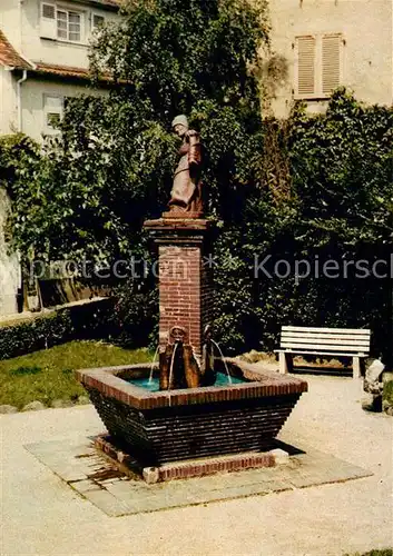 AK / Ansichtskarte Bensheim_Bergstrasse Brunnen Die Fraa vun Bensem Bensheim_Bergstrasse