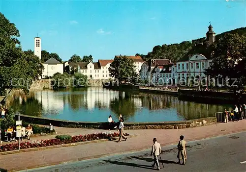 AK / Ansichtskarte Bad_Karlshafen Hafen Promenade Kirche Rathaus Bad_Karlshafen