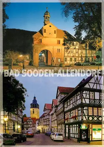 AK / Ansichtskarte Bad_Sooden Allendorf Soodener Tor Altstadt Fachwerkhaeuser Bad_Sooden Allendorf