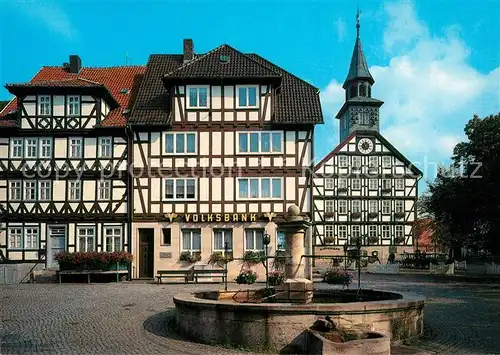 AK / Ansichtskarte Bad_Sooden Allendorf Marktplatz Brunnen Rathaus Bad_Sooden Allendorf
