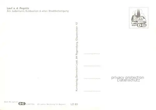 AK / Ansichtskarte Lauf_Pegnitz Judenturm Eckbastion alte Stadtbefestigung Lauf Pegnitz
