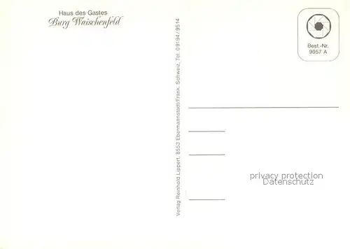 AK / Ansichtskarte Waischenfeld Burg Turm Fahnen Waischenfeld