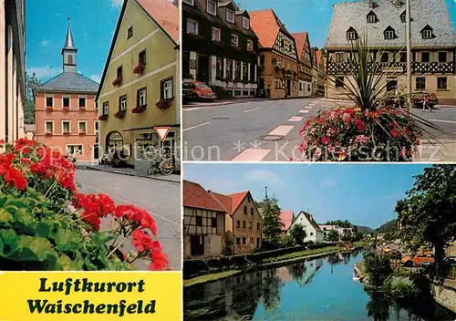 AK / Ansichtskarte Waischenfeld Ortsmotive Altstadt Partie an der Wiesent Waischenfeld