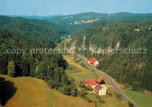 AK / Ansichtskarte Egloffstein Muehlen im Trubachtal Fliegeraufnahme Egloffstein