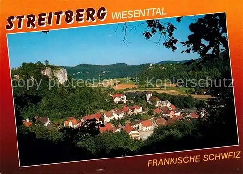 AK / Ansichtskarte Streitberg_Oberfranken Panorama Wiesenttal Naturpark Fraenkische Schweiz Streitberg Oberfranken