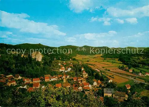 AK / Ansichtskarte Streitberg_Oberfranken Panorama Wiesenttal Streitberg Oberfranken