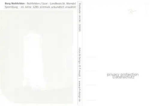 AK / Ansichtskarte Nohfelden Burg unter Beleuchtung Gaststaette Nohfelden