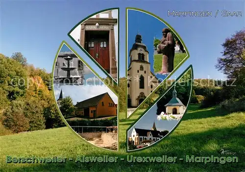 AK / Ansichtskarte Marpingen mit Ortsteilen Berschweiler Alsweiler Urexweiler Marpingen