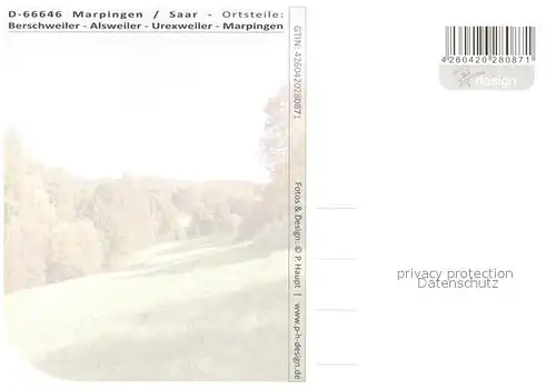 AK / Ansichtskarte Marpingen mit Ortsteilen Berschweiler Alsweiler Urexweiler Marpingen
