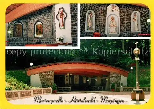 AK / Ansichtskarte Marpingen Marienquelle Haertelwald Heiligenfiguren Marpingen