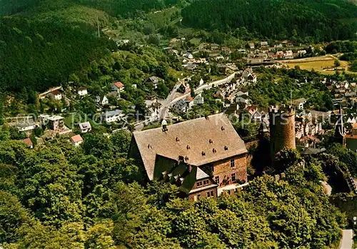 AK / Ansichtskarte Biedenkopf Schloss Fliegeraufnahme Biedenkopf