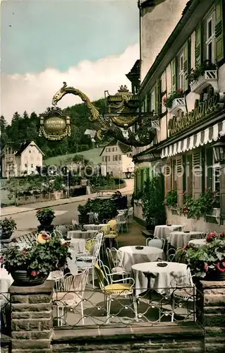 AK / Ansichtskarte Bad_Herrenalb Klosterschaenke Hotel Post Ochsen Bad_Herrenalb