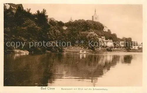 AK / Ansichtskarte Bad_Cleve Kermisdahl mit Blick auf die Schwanenburg Bad_Cleve