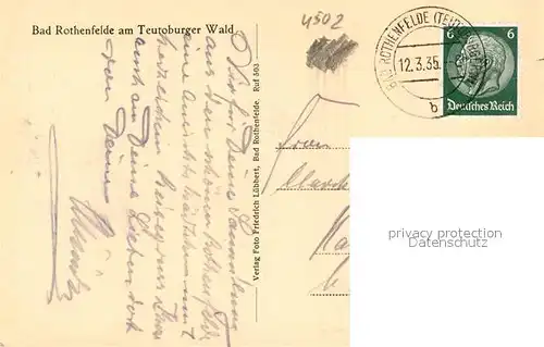 AK / Ansichtskarte Bad_Rothenfelde Kurgarteneingang Bad_Rothenfelde