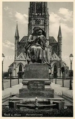AK / Ansichtskarte Neuss Marienbrunnen Kirche Neuss