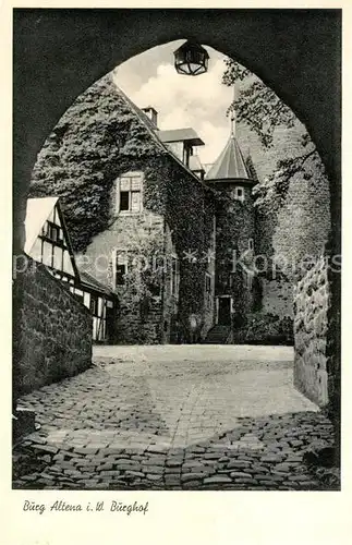 AK / Ansichtskarte Altena_Lenne Burg Altena Burghof Altena_Lenne