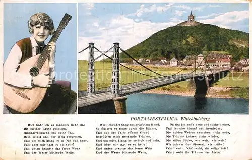 AK / Ansichtskarte Porta_Westfalica Wittekindsberg Denkmal Porta_Westfalica