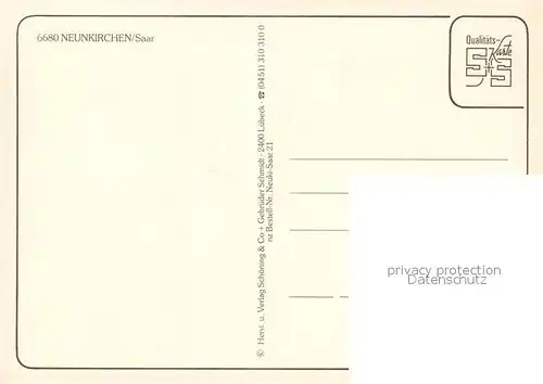 AK / Ansichtskarte Neunkirchen_Saar Marktplatz Innenstadt Strassencafes Stadtbad Kirche Neunkirchen Saar