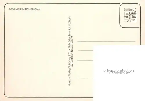 AK / Ansichtskarte Neunkirchen_Saar Denkmal Eisenwerk Innenstadt Fussgaengerzone Kirche Rathaus Neunkirchen Saar