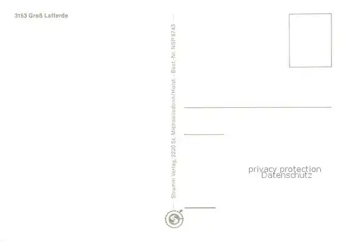 AK / Ansichtskarte Gross Lafferde Wasserturm Platz Kirche Denkmal Gross Lafferde