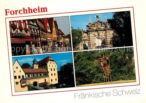 AK / Ansichtskarte Forchheim_Oberfranken Altstadt Burg Denkmal Nuernberger Tor Forchheim Oberfranken