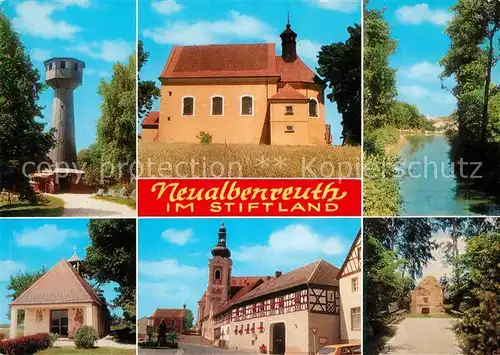 AK / Ansichtskarte Neualbenreuth Grenzlandturm Kirche Kapelle Gedenkstein Landschaft Natur Neualbenreuth