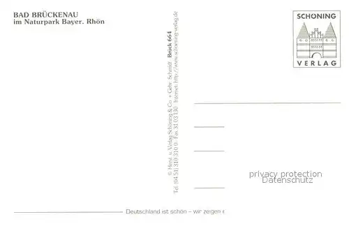 AK / Ansichtskarte Bad_Brueckenau Denkmal Wandelgang Innenstadt Brunnen Kurhaus Bad_Brueckenau