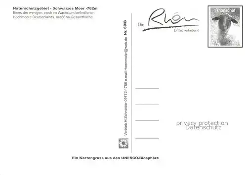 AK / Ansichtskarte Rhoen_Region Naturschutzgebiet Schwarzes Moor Rhoen Region