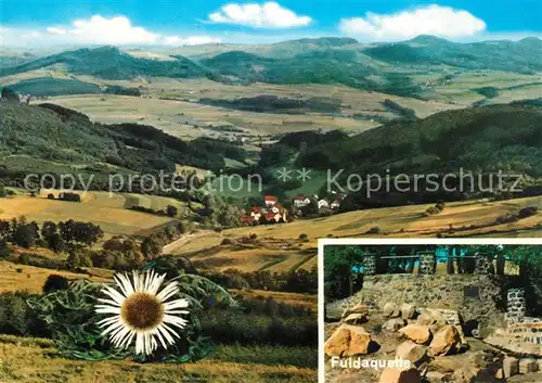 AK / Ansichtskarte Obernhausen Landschaftspanorama Hochrhoen Blick von der Fuldaquelle Distel Obernhausen