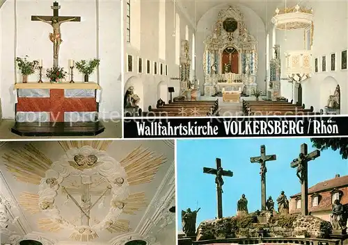 AK / Ansichtskarte Volkersberg Jugendhaus Kath Landvolkshochschule Wallfahrtskirche Kreuze Volkersberg