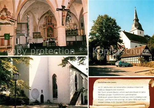 AK / Ansichtskarte Levern Stiftskirche Innenansicht Levern