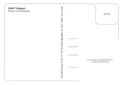 AK / Ansichtskarte Trebgast Panorama Fachwerkhaus Badesee Trebgast